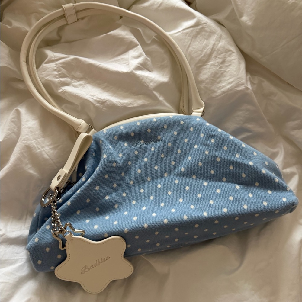 BadBlue Polka Dot Dumpling Bag